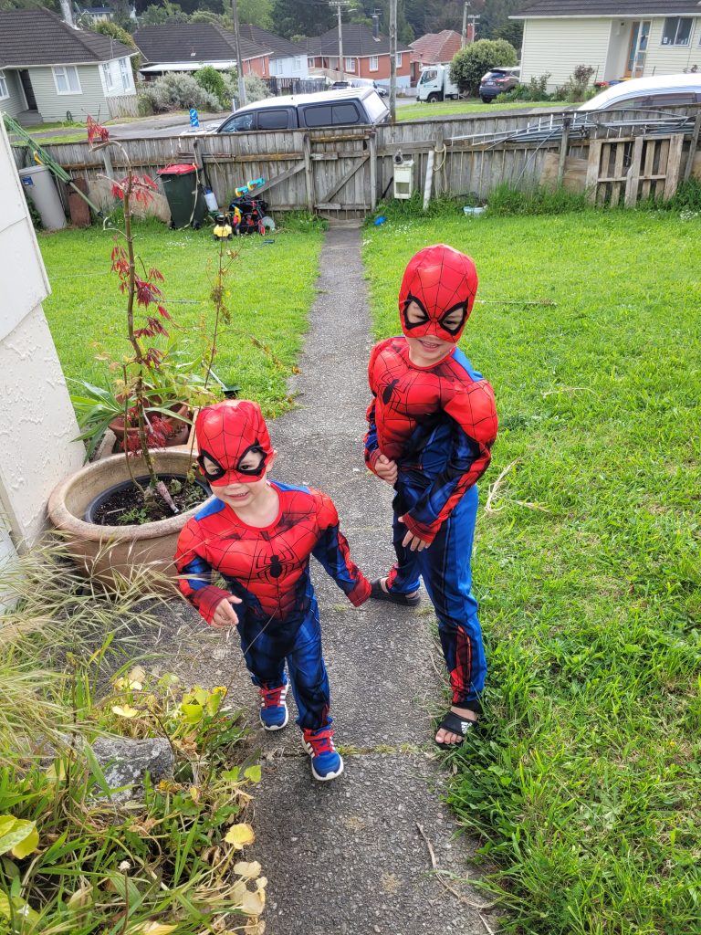 Nasir & Rahim as Spider-man